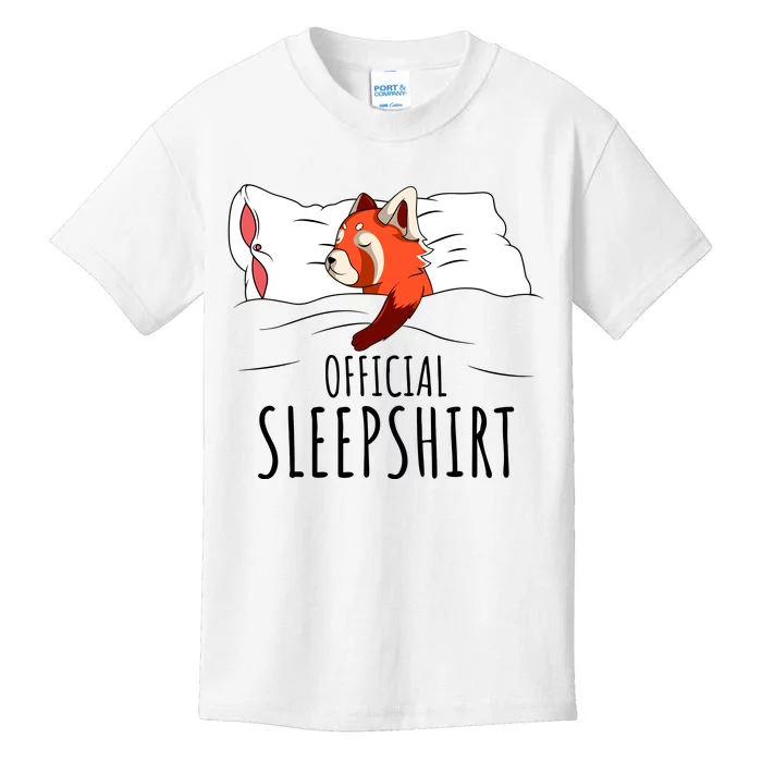 Red Panda Official Sleepshirt Funny Red Panda Gifts Kids T-Shirt