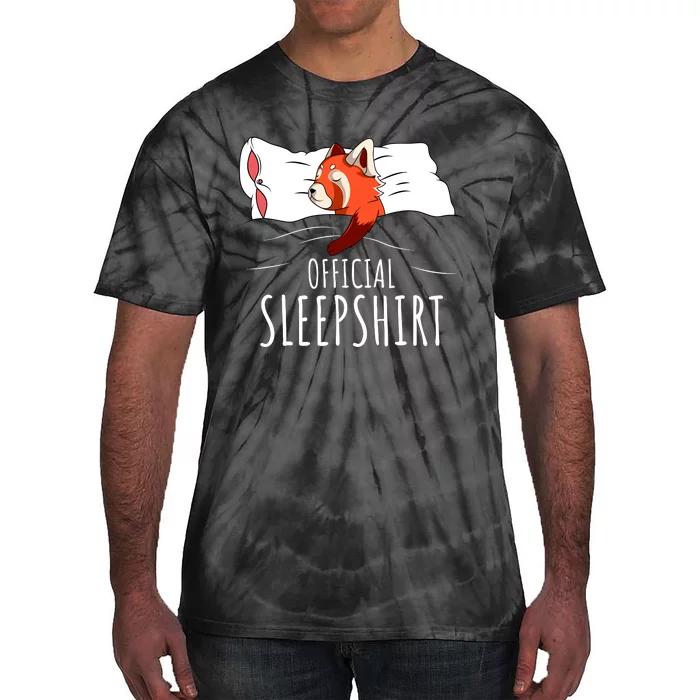 Red Panda Official Sleepshirt Funny Red Panda Gifts Tie-Dye T-Shirt