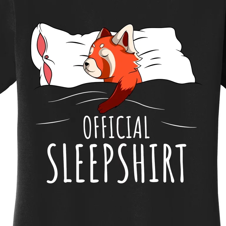 Red Panda Official Sleepshirt Funny Red Panda Gifts Women's T-Shirt