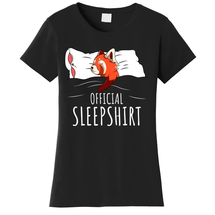 Red Panda Official Sleepshirt Funny Red Panda Gifts Women's T-Shirt