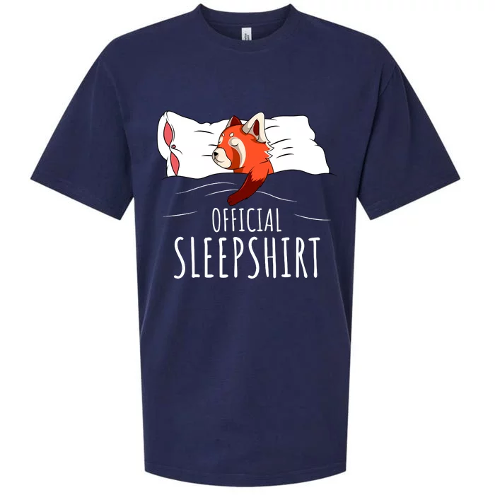 Red Panda Official Sleepshirt Funny Red Panda Gifts Sueded Cloud Jersey T-Shirt