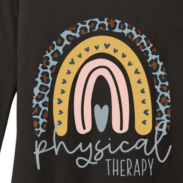 Rainbow PT PTA Therapy Physical Therapist Womens CVC Long Sleeve Shirt