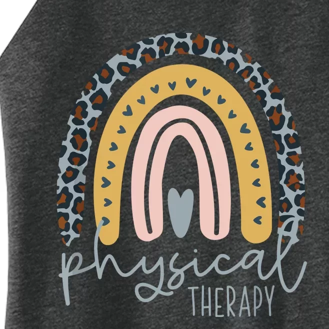 Rainbow PT PTA Therapy Physical Therapist Women’s Perfect Tri Rocker Tank