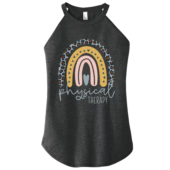 Rainbow PT PTA Therapy Physical Therapist Women’s Perfect Tri Rocker Tank