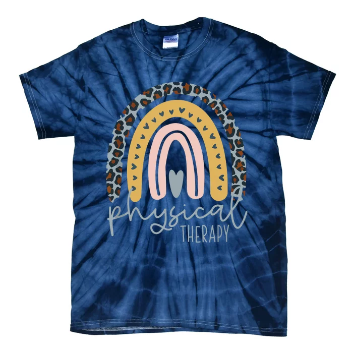 Rainbow PT PTA Therapy Physical Therapist Tie-Dye T-Shirt