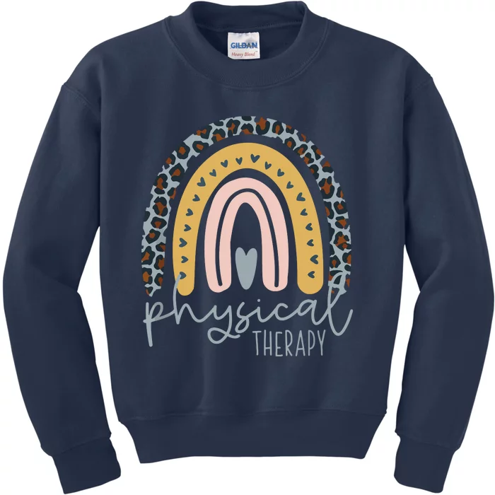 Rainbow PT PTA Therapy Physical Therapist Kids Sweatshirt