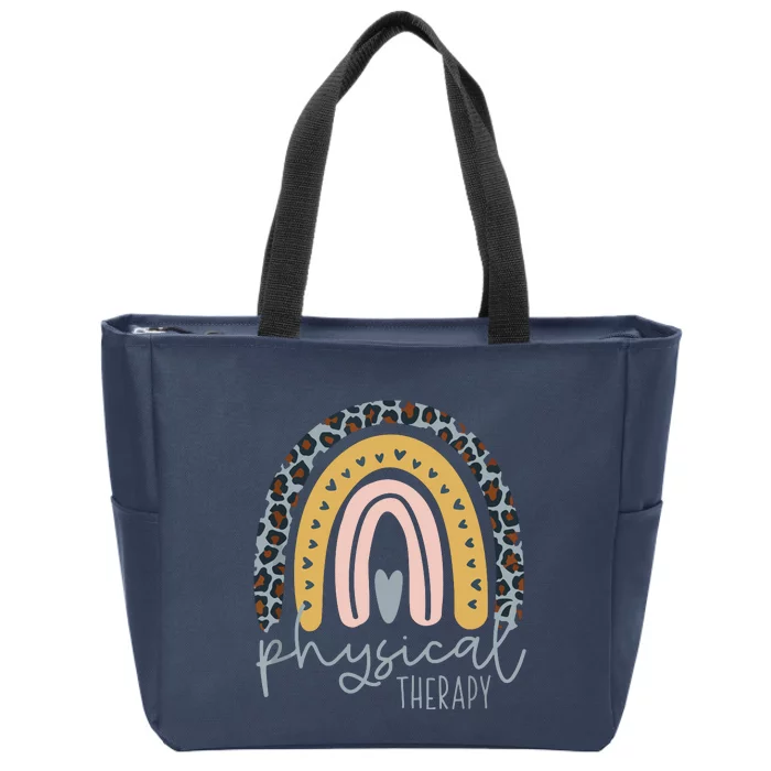 Rainbow PT PTA Therapy Physical Therapist Zip Tote Bag