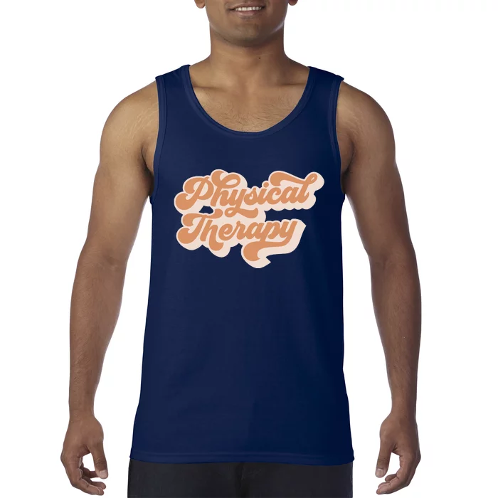 Retro PT PTA Therapy Physical Therapist Tank Top