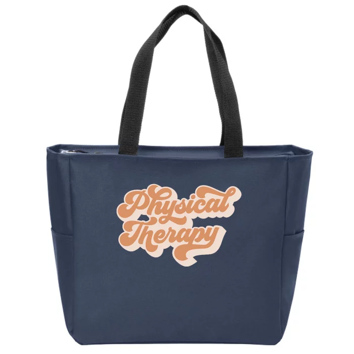 Retro PT PTA Therapy Physical Therapist Zip Tote Bag