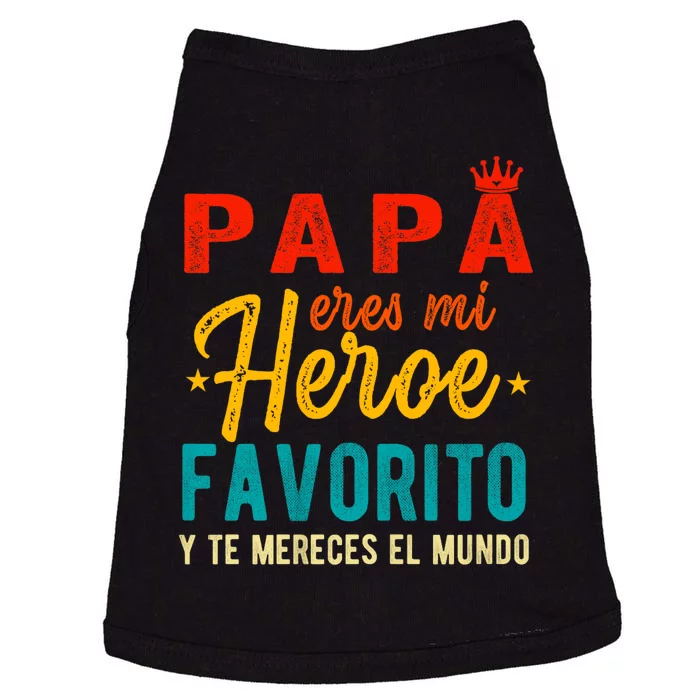 Regalos Para Papa Dia Del Padre Camiseta Mejor Papa Mundo Doggie Tank