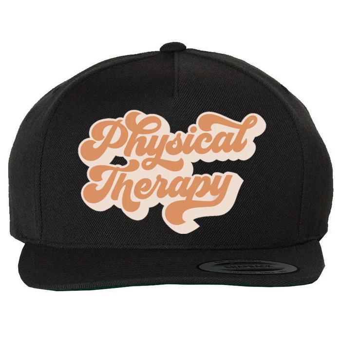 Retro PT PTA Therapy Physical Therapist Wool Snapback Cap