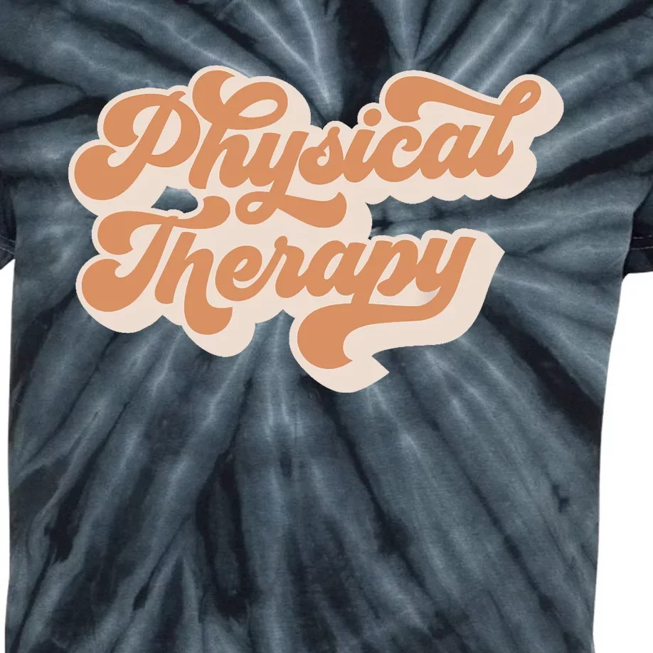 Retro PT PTA Therapy Physical Therapist Kids Tie-Dye T-Shirt