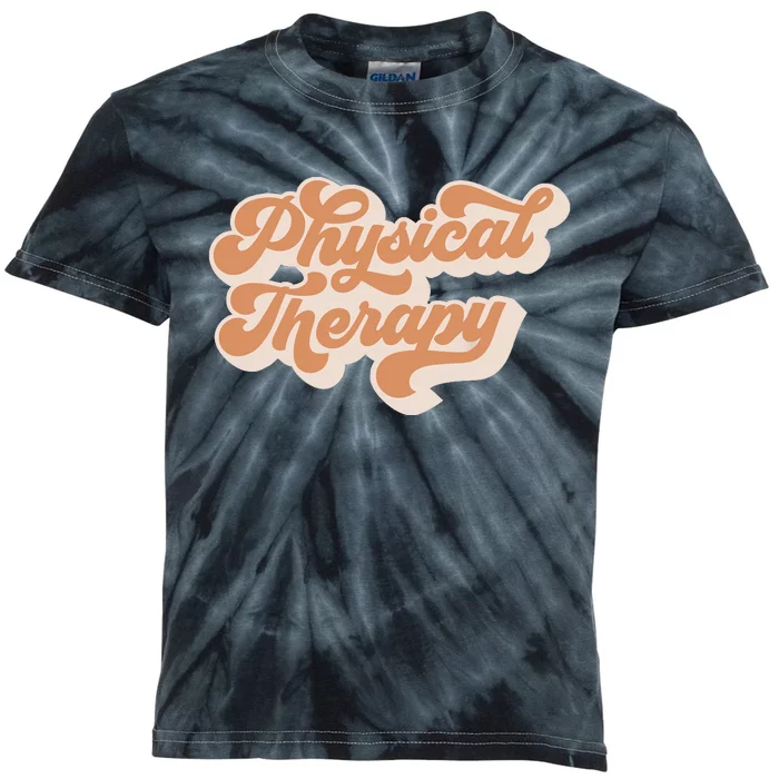 Retro PT PTA Therapy Physical Therapist Kids Tie-Dye T-Shirt