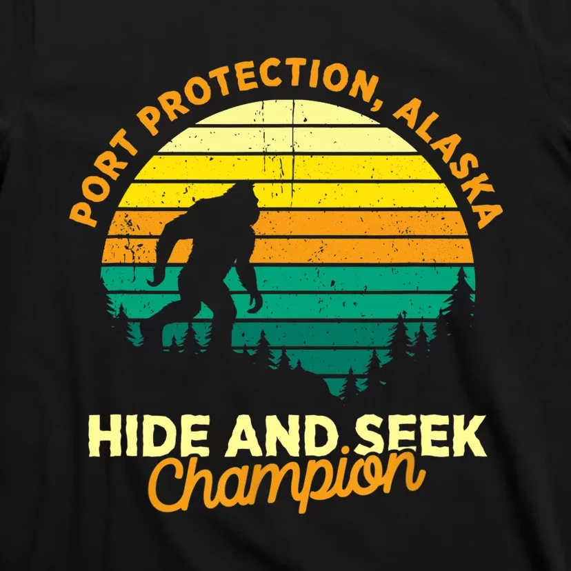 Retro Port Protection, Alaska Big foot Souvenir T-Shirt