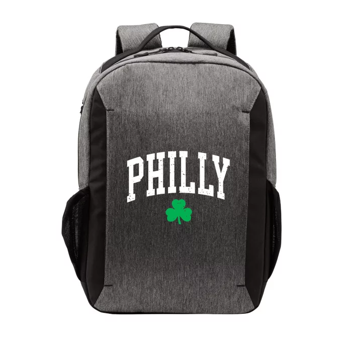 Retro Philly Philadelphia St Patricks Day Clover Boy Girl Vector Backpack