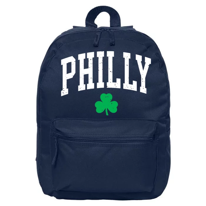 Retro Philly Philadelphia St Patricks Day Clover Boy Girl 16 in Basic Backpack