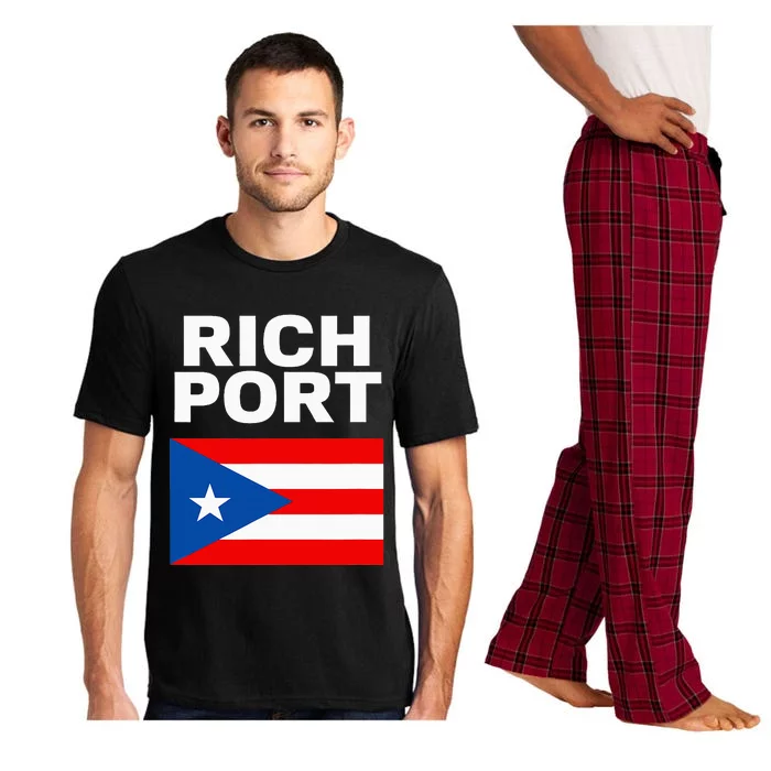 Rich Port Puerto Rico Flag Boricua Puerto Rican Pride Pajama Set