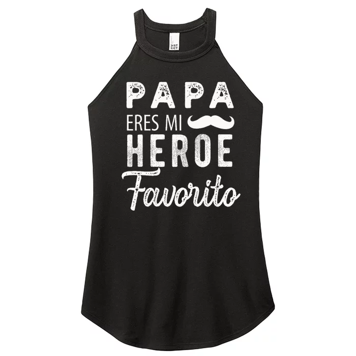 Regalos Para Papa Dia Del Padre Camiseta Mejor Papa Mundo Women’s Perfect Tri Rocker Tank