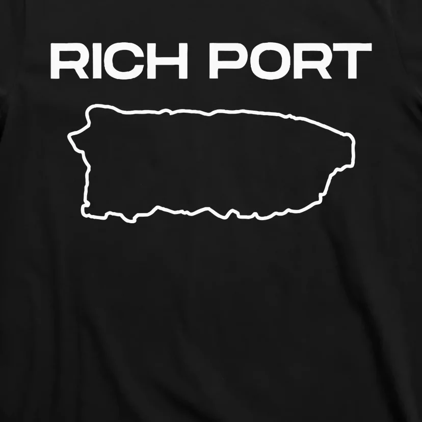 Rich Port Puerto Rico Map Boricua Puerto Rican Pride Graphic T-Shirt