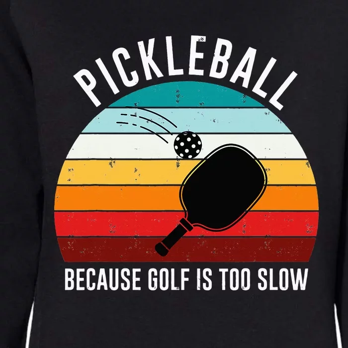 Retro Pickleball Player Design Paddle Sports Cool Pickleball Womens California Wash Sweatshirt