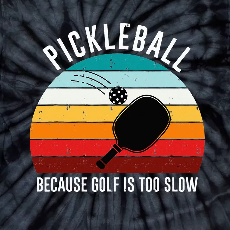 Retro Pickleball Player Design Paddle Sports Cool Pickleball Tie-Dye T-Shirt