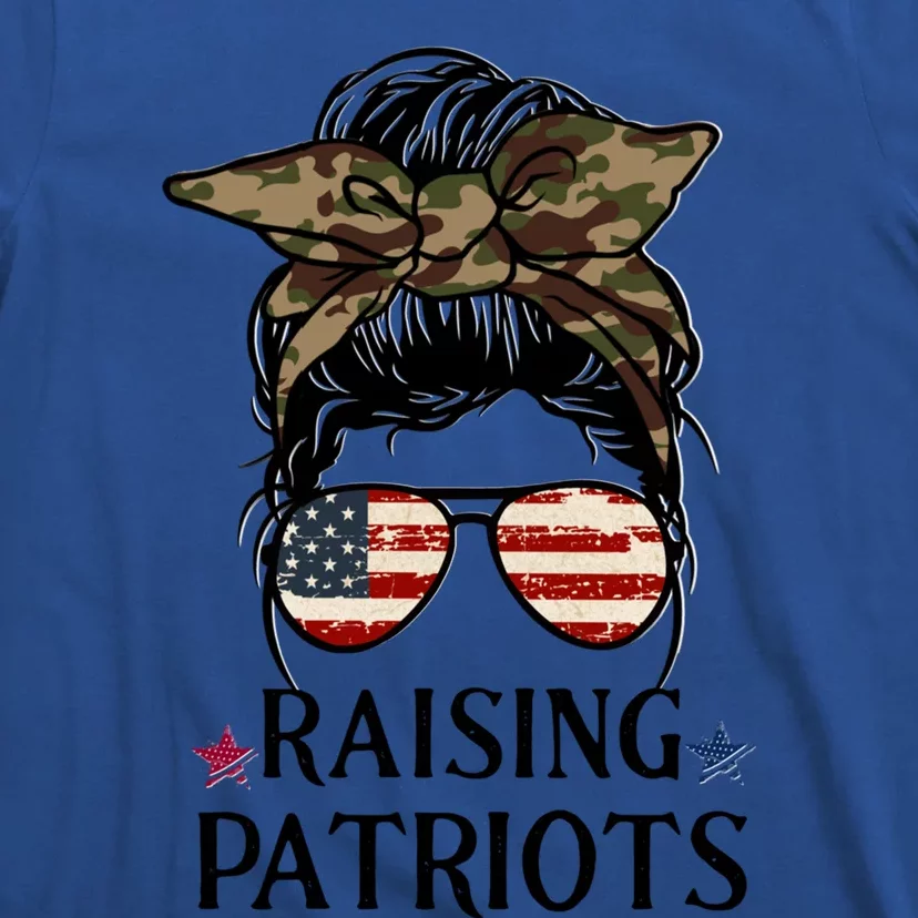 Raising Patriots Patriotic Mom Gift T-Shirt