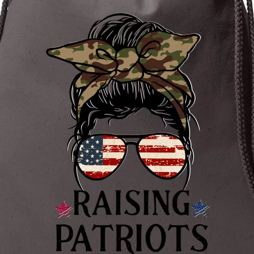 Raising Patriots Patriotic Mom Gift Drawstring Bag