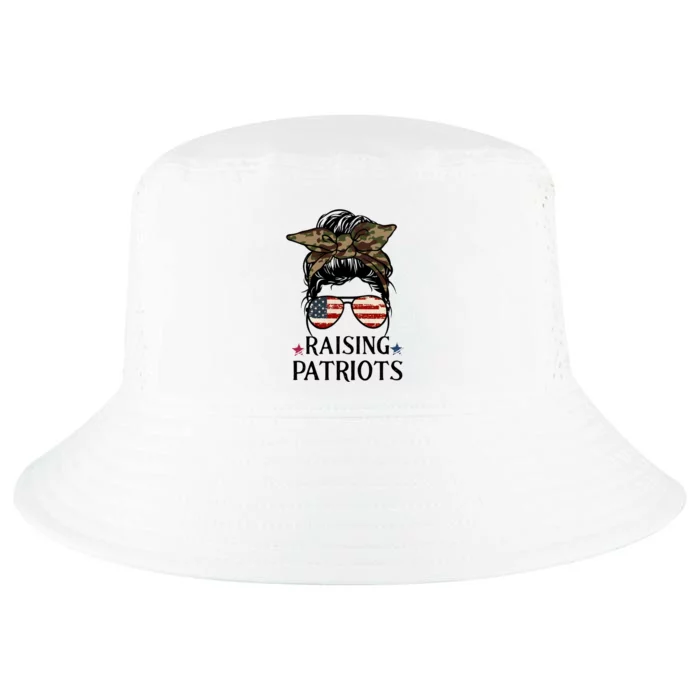 Raising Patriots Patriotic Mom Gift Cool Comfort Performance Bucket Hat