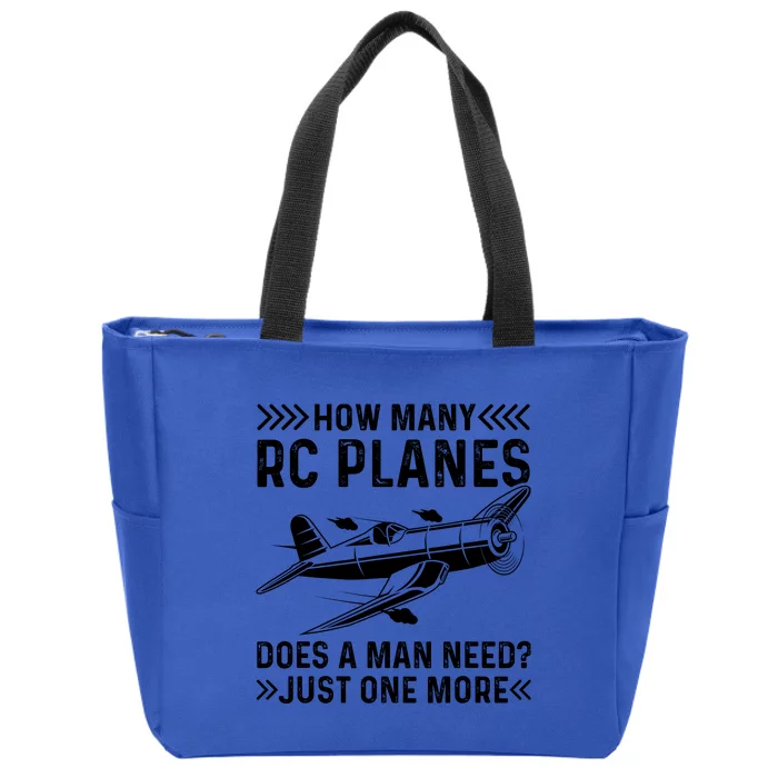 Rc Plane Pilot Remote Controlled Glider Rc Airplane Zip Tote Bag