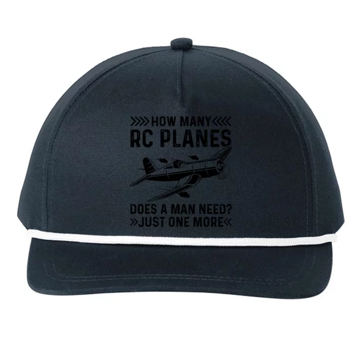 Rc Plane Pilot Remote Controlled Glider Rc Airplane Snapback Five-Panel Rope Hat