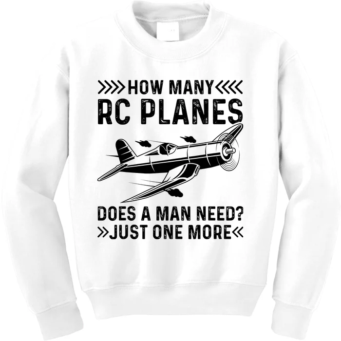 Rc Plane Pilot Remote Controlled Glider Rc Airplane Kids Sweatshirt