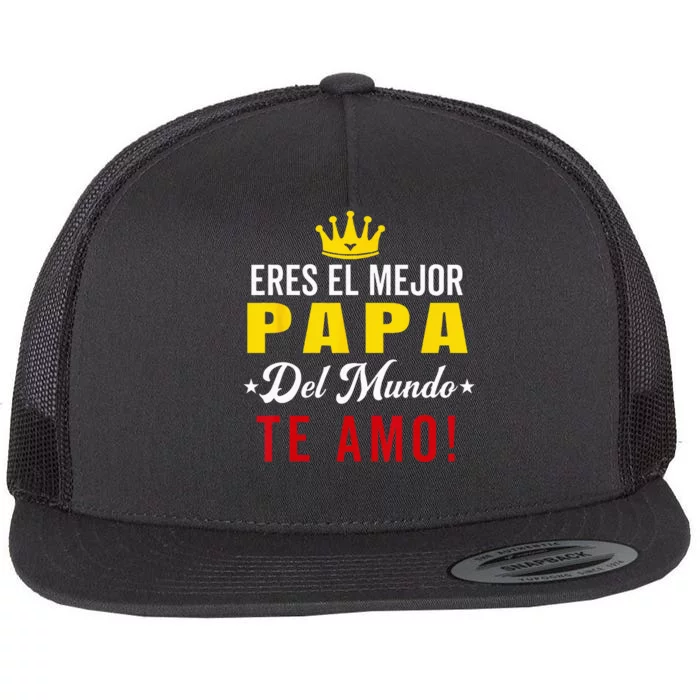 Regalos Para Papa Dia Del Padre Camiseta Mejor Papa Mundo Flat Bill Trucker Hat