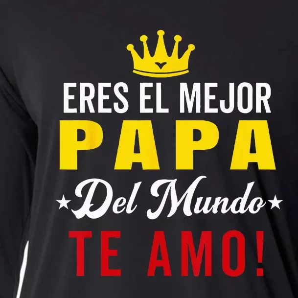 Regalos Para Papa Dia Del Padre Camiseta Mejor Papa Mundo Cooling Performance Long Sleeve Crew