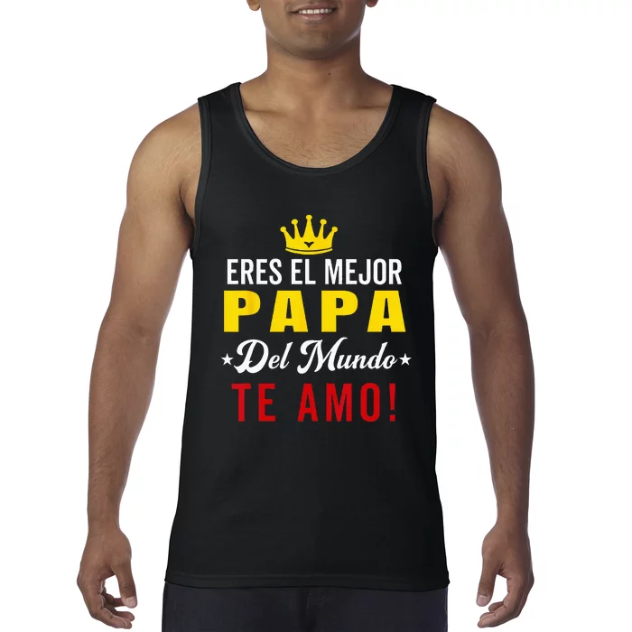 Regalos Para Papa Dia Del Padre Camiseta Mejor Papa Mundo Tank Top