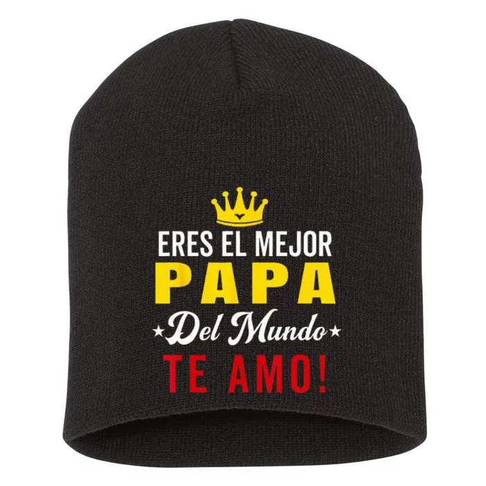 Regalos Para Papa Dia Del Padre Camiseta Mejor Papa Mundo Short Acrylic Beanie