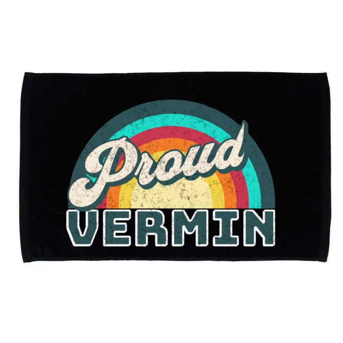 Rainbow Pride Proud Vermin Funny Political Anti Trump Microfiber Hand Towel