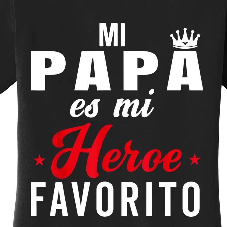 Regalos Para Papa Dia Del Padre Camiseta Mejor Papa Mundo Women's T-Shirt