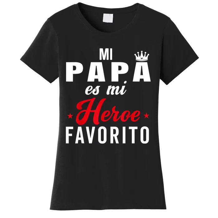 Regalos Para Papa Dia Del Padre Camiseta Mejor Papa Mundo Women's T-Shirt