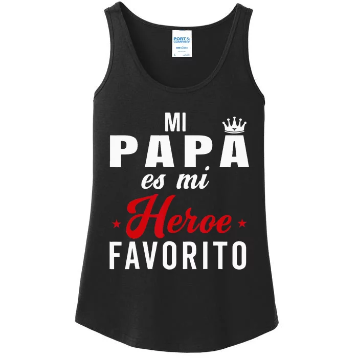 Regalos Para Papa Dia Del Padre Camiseta Mejor Papa Mundo Ladies Essential Tank