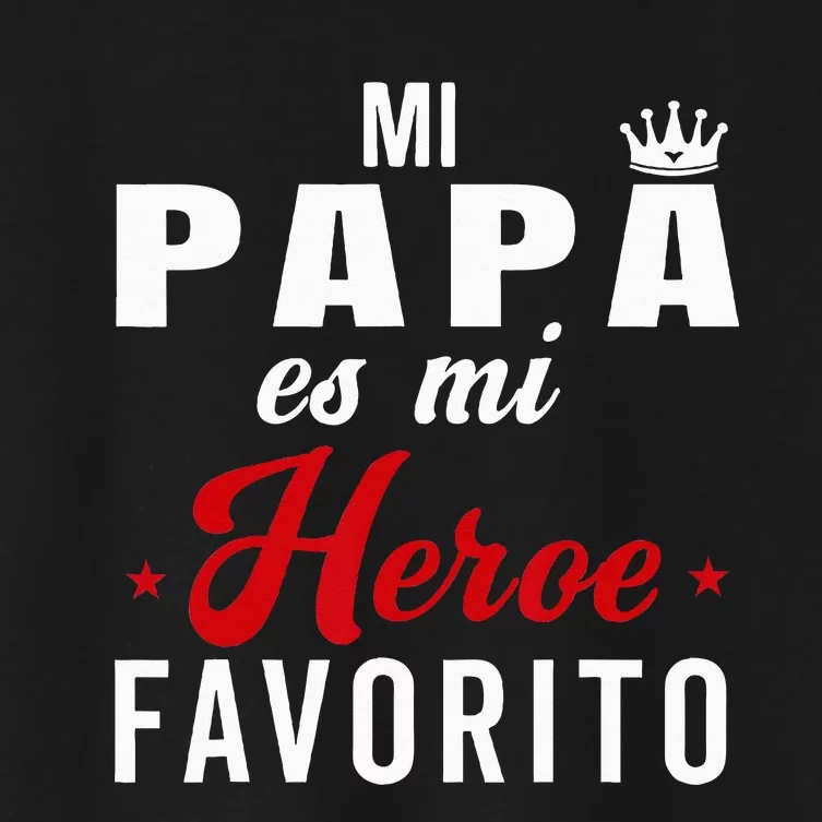 Regalos Para Papa Dia Del Padre Camiseta Mejor Papa Mundo Women's Crop Top Tee