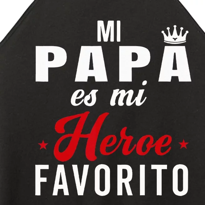 Regalos Para Papa Dia Del Padre Camiseta Mejor Papa Mundo Women’s Perfect Tri Rocker Tank