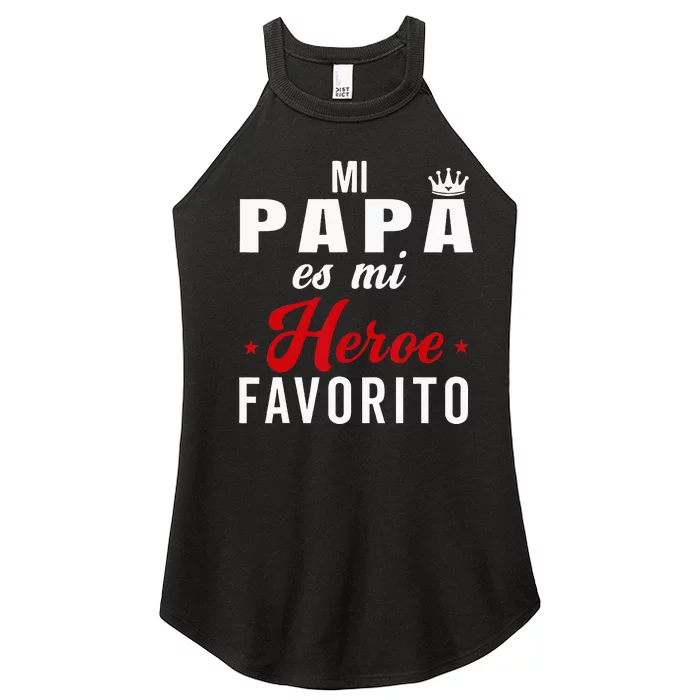 Regalos Para Papa Dia Del Padre Camiseta Mejor Papa Mundo Women’s Perfect Tri Rocker Tank