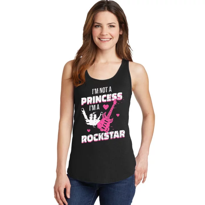 Rockstar Princess Roll IM Not A Princess Im A Rockstar Ladies Essential Tank