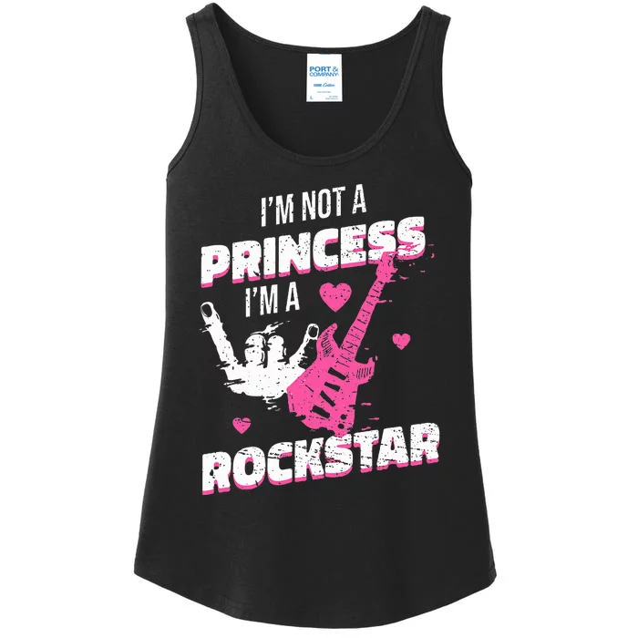 Rockstar Princess Roll IM Not A Princess Im A Rockstar Ladies Essential Tank