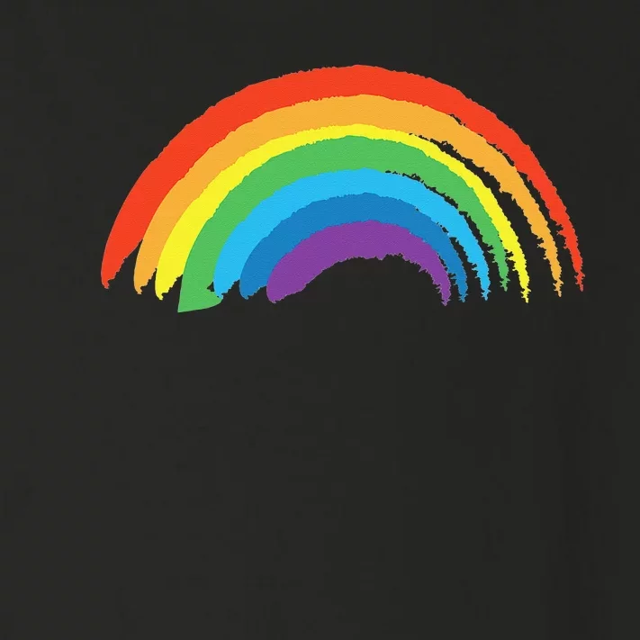 Rainbow Pride Retro Toddler Long Sleeve Shirt