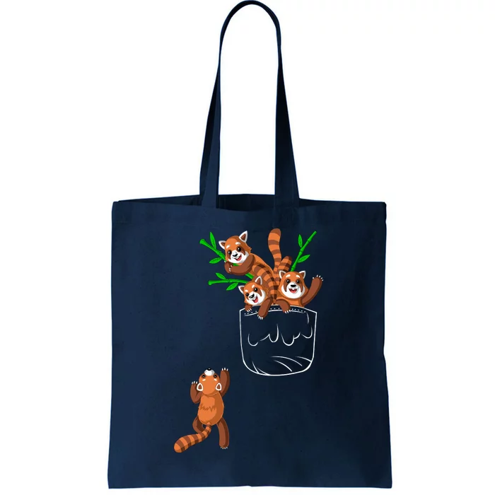 Red Panda Tote Bag