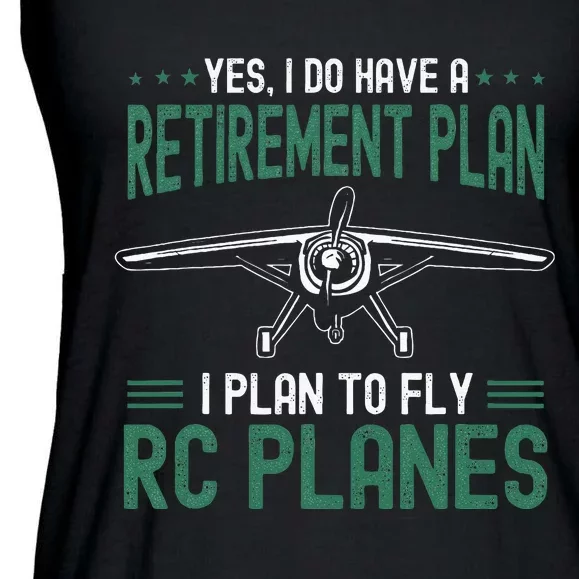 Rc Plane Retirement Plan Radio Controlled Airplane Ladies Essential Flowy Tank