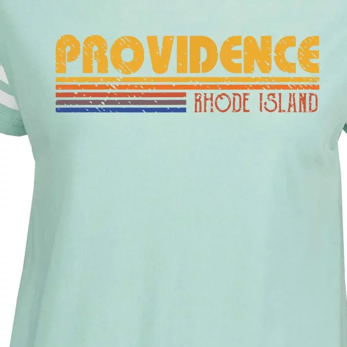 Retro Providence Rhode Island Enza Ladies Jersey Football T-Shirt