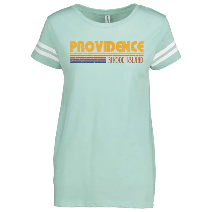 Retro Providence Rhode Island Enza Ladies Jersey Football T-Shirt