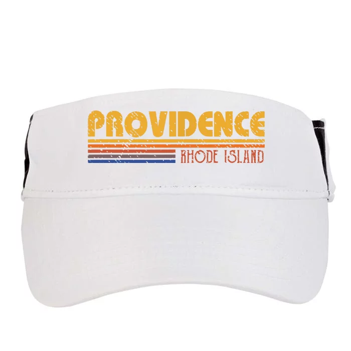 Retro Providence Rhode Island Adult Drive Performance Visor